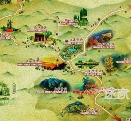 钦州景点地图(长沙景点地图)